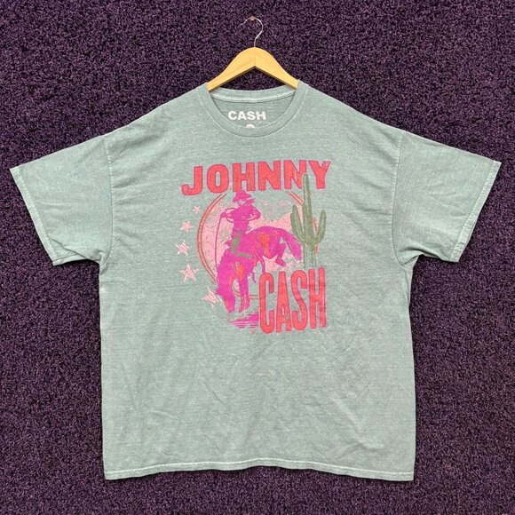 Johnny Cash Horse T-Shirt Size Extra Large - Picture 1 of 4